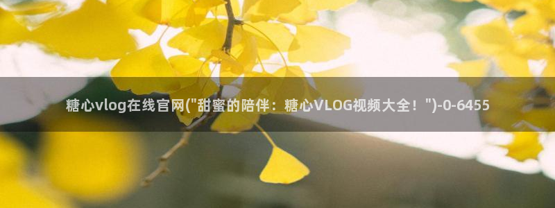 糖心vlog视频在线看