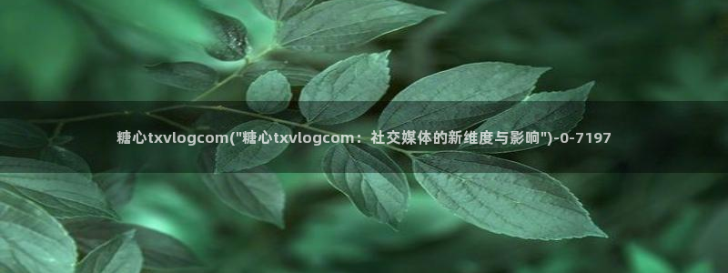心糖vlog在线