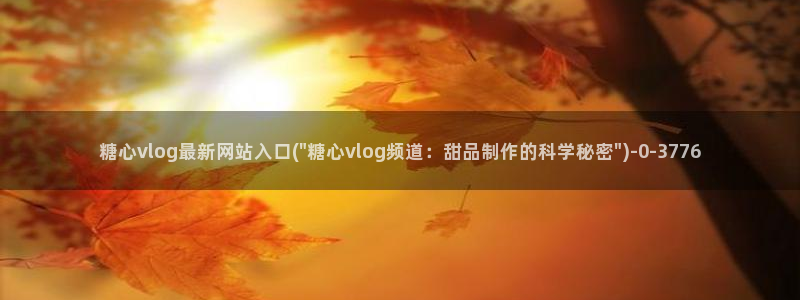 糖心vlog是啥